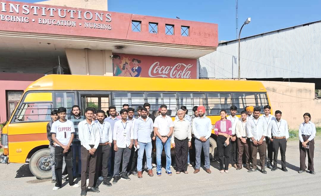 30 students of Polytechnic College did industrial tour of Bhadi and Mohali